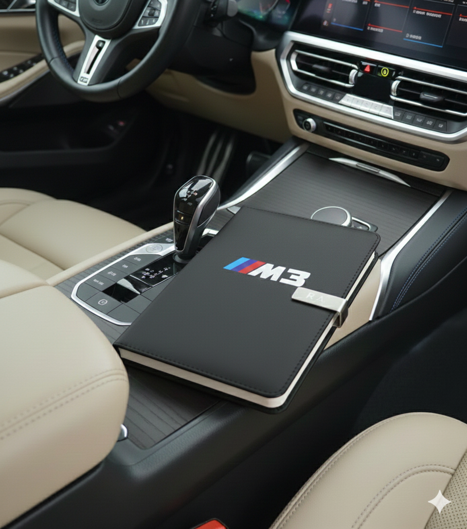 BMW M Serie Tagebuch Notizbuch Personalisierbaren Initialen