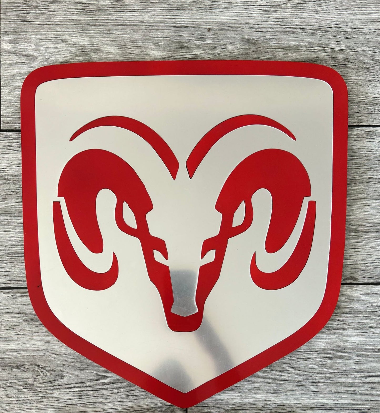DODGE Logo Wandschild Garage – Premium Wanddeko für Auto Liebhaber Geschenk Männer