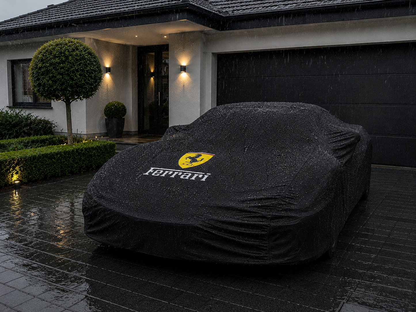 Ferrari Autoabdeckung  Wasserdicht & Maßgeschneidert für alle Modelle