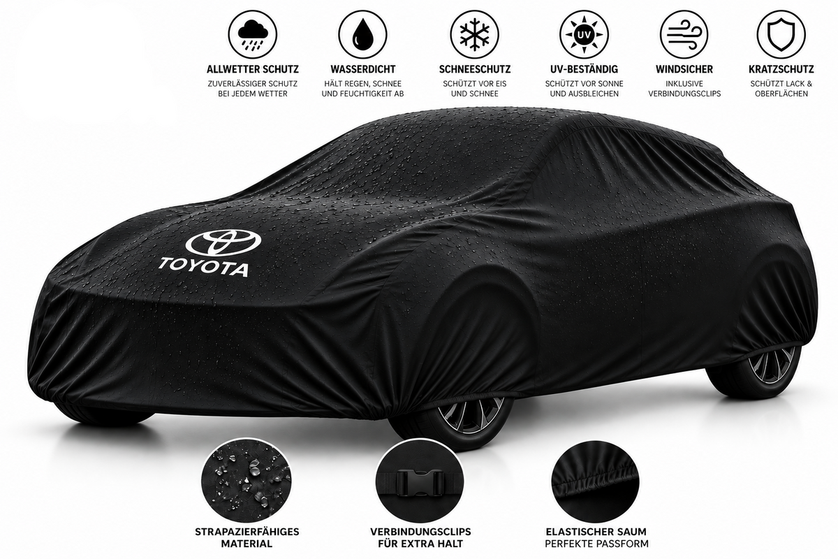 Toyota Autoabdeckung Wasserdicht & Maßgeschneidert für alle Modelle