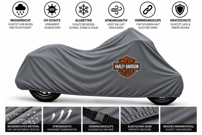 Harley Davidson Motorrad Outdoor Schutzabdeckung Regen-, Sonne- & Staubschutz