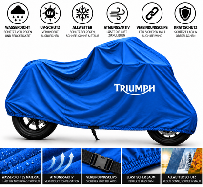 Triumph Motorrad Outdoor Schutzabdeckung Regen-, Sonne- & Staubschutz