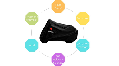 Suzuki Motorrad Schutzabdeckung für den Außenbereich – Widerstandsfähig gegen Regen, Sonne & Staub