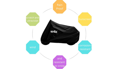 Aprilia Motorcycle Protective Outdoor Cover – Rain, Sun & Dust Resistant