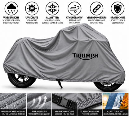 Triumph Motorrad Outdoor Schutzabdeckung Regen-, Sonne- & Staubschutz
