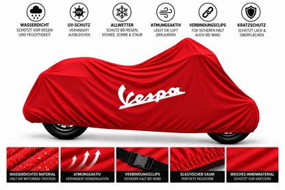 Vespa Motorrad Outdoor Schutzabdeckung Regen-, Sonne- & Staubschutz