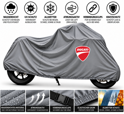 Ducati Motorrad Outdoor Schutzabdeckung Regen-, Sonne- & Staubschutz