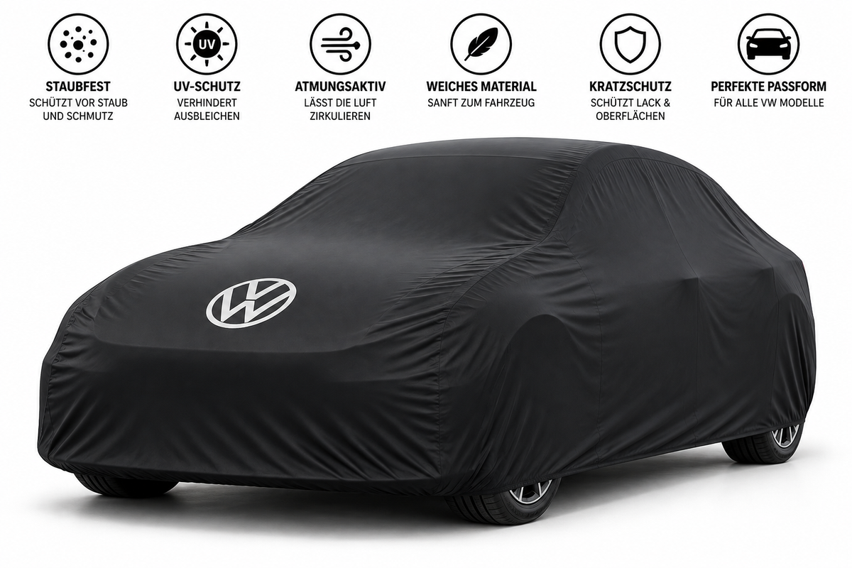 VW Autoabdeckung Indoor & Maßgeschneidert für alle Modelle