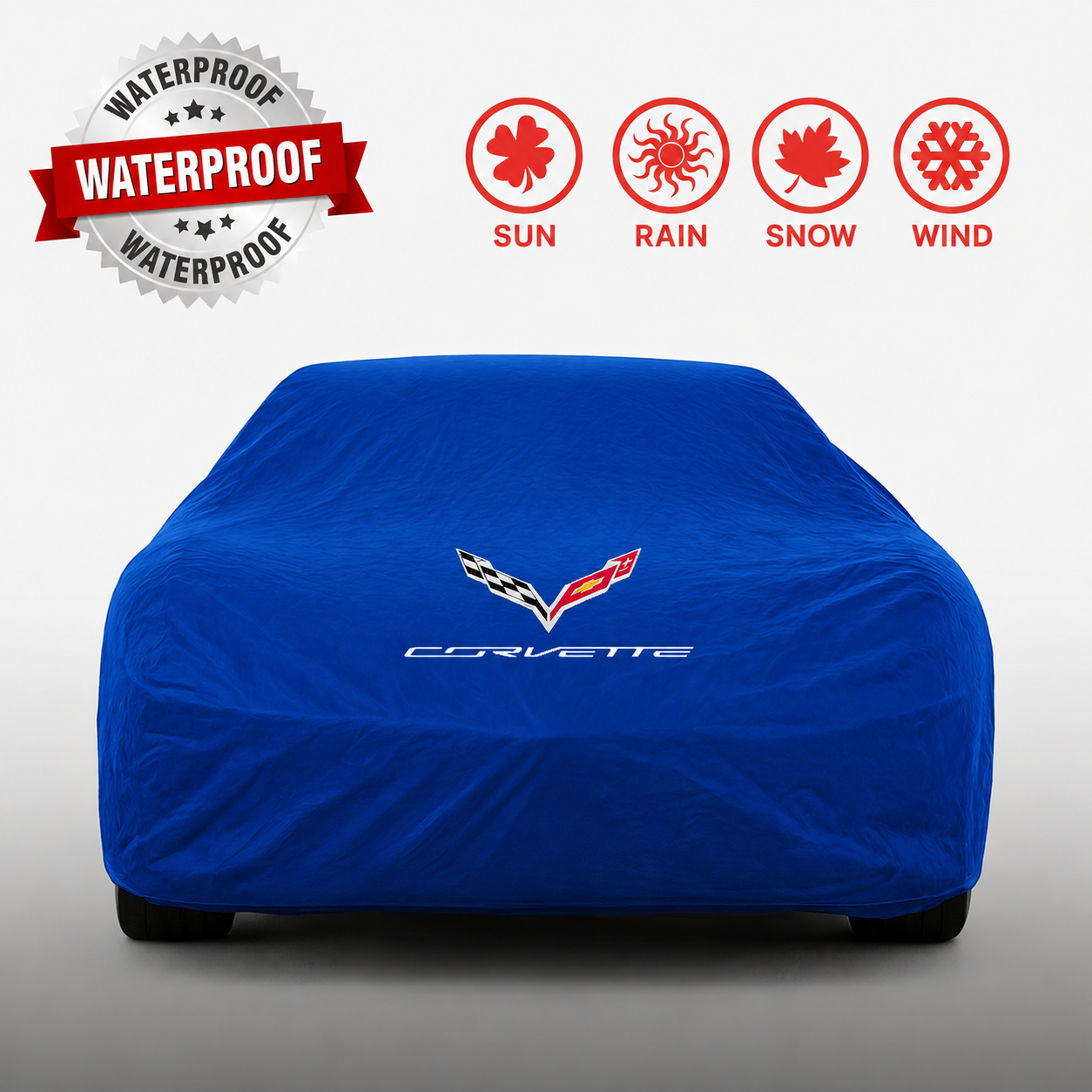 Corvette Autoabdeckung – Wasserdicht & Maßgeschneidert für alle Modelle