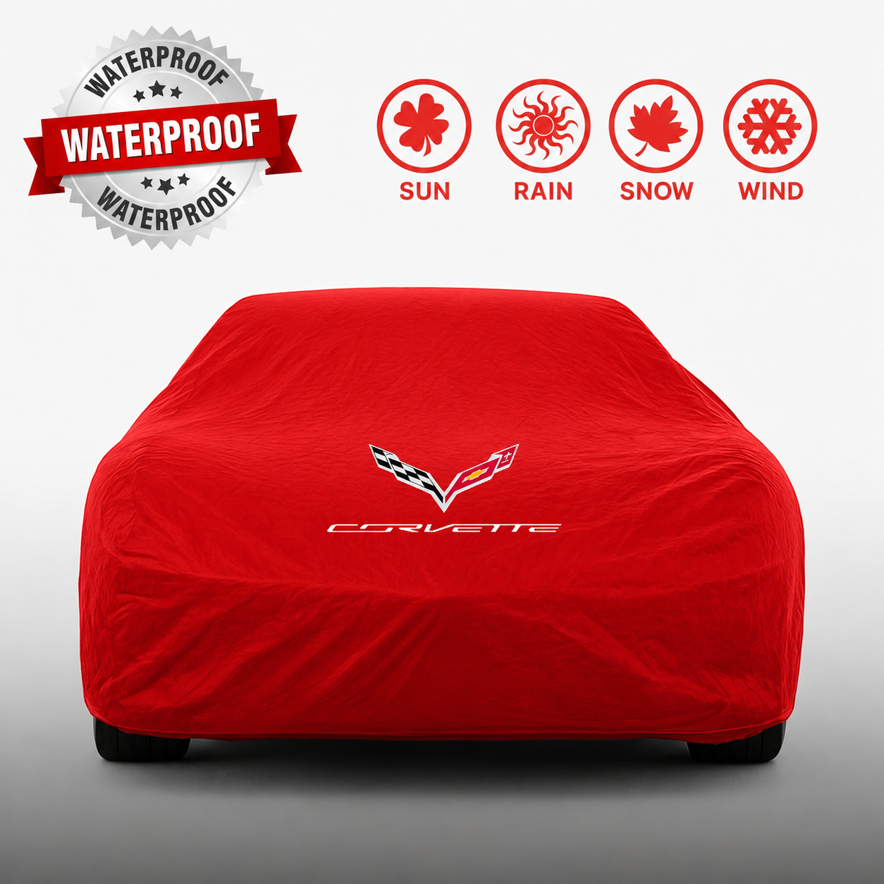 Corvette Autoabdeckung – Wasserdicht & Maßgeschneidert für alle Modelle