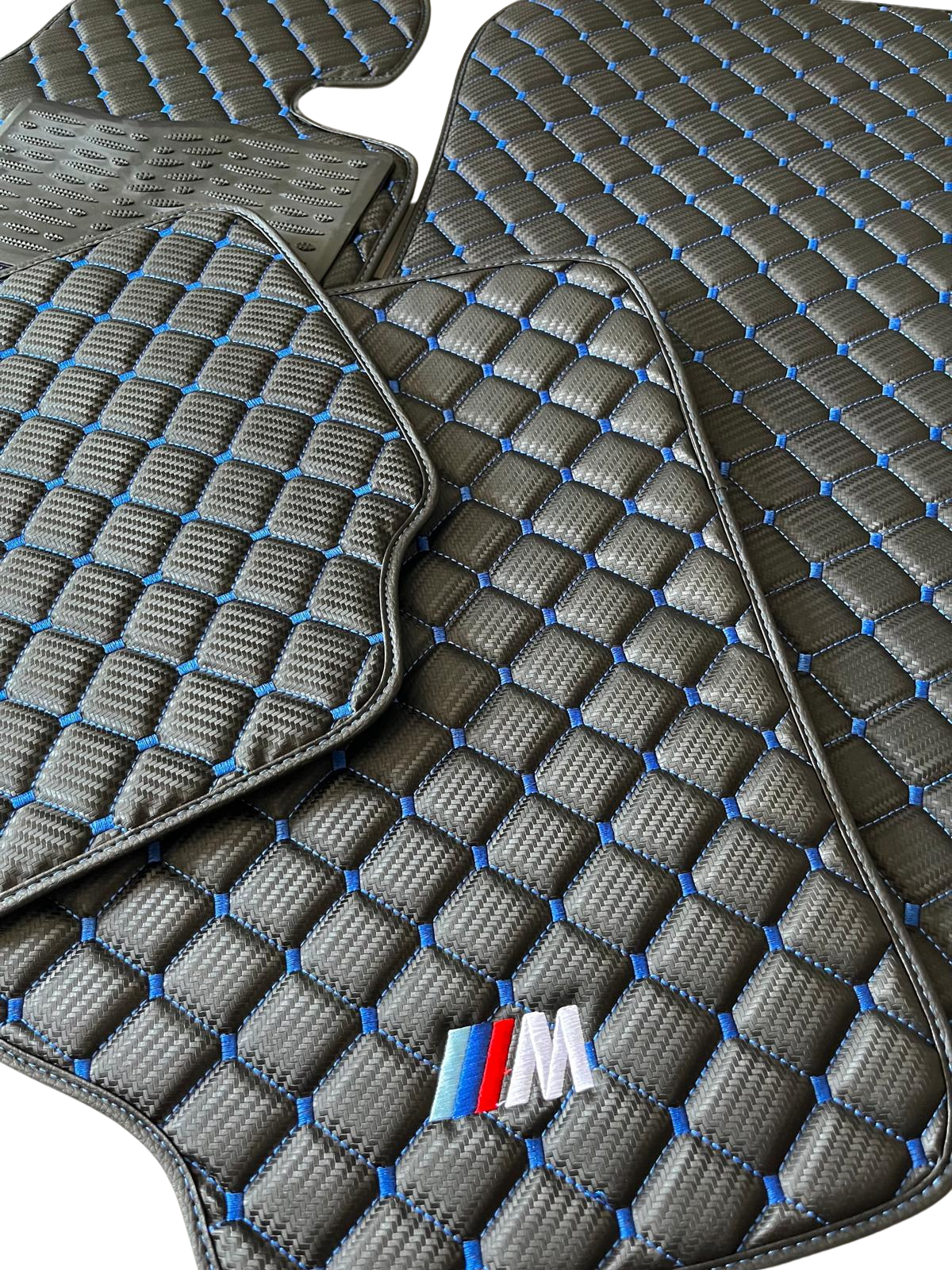 For BMW M4 Leder Fußmatten Maßgeschneidert