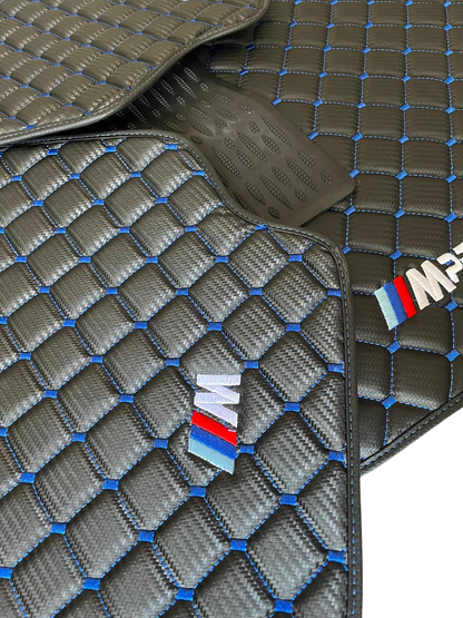 For BMW M2 Leder Fußmatten Maßgeschneidert
