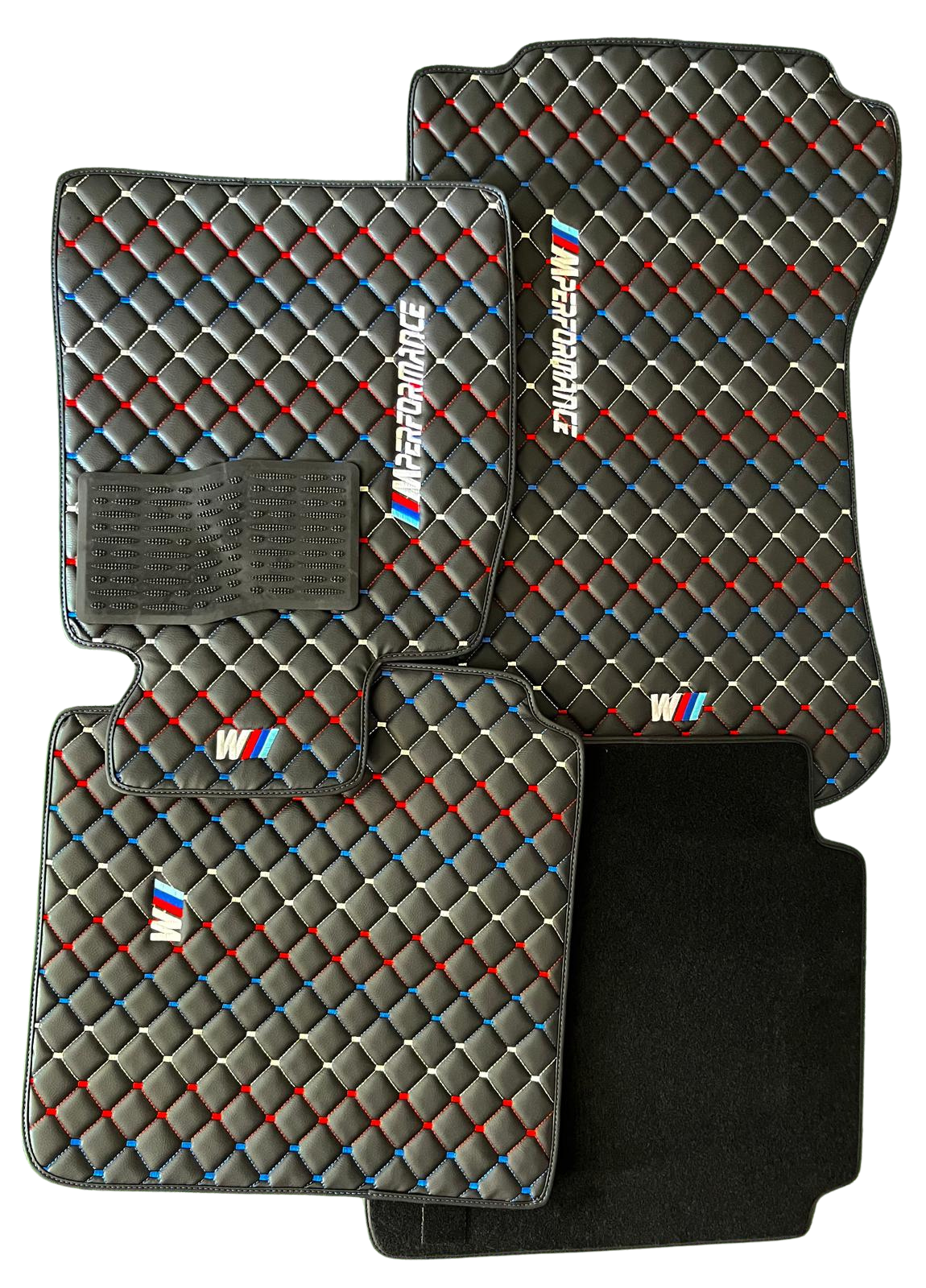 For BMW M Performance Leder Fußmatten Maßgeschneidert