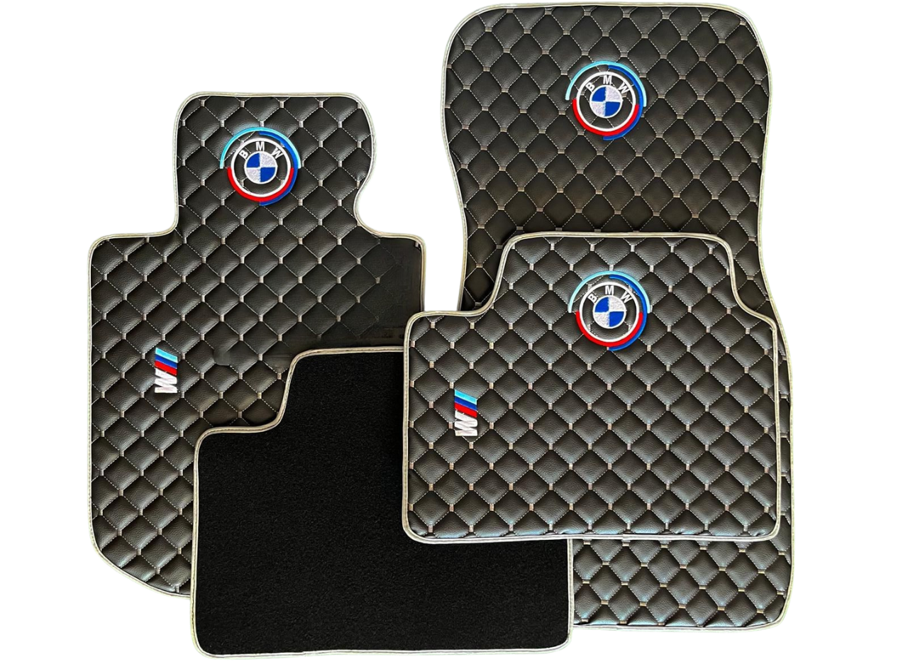 BMW Leder Fußmatten für alle Modelle Maßgeschneidert M2 M3 M4 M5 M8