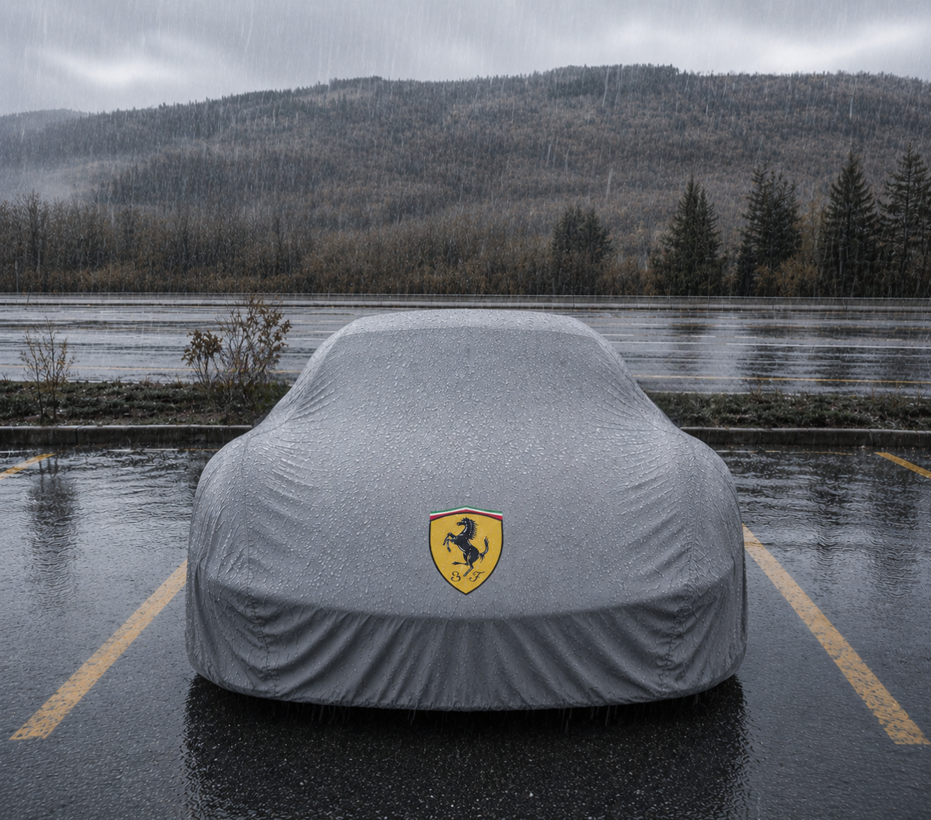 Ferrari Autoabdeckung  Wasserdicht & Maßgeschneidert für alle Modelle