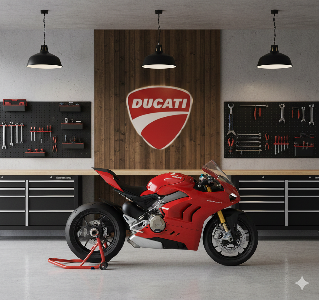 Moto Guzzi Wandschild für die Garage – Premium Wanddekoration für Auto- und Motorradliebhaber