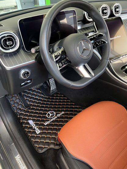 Mercedes Benz Leder Fußmatten Maßgeschneidert für alle Modelle