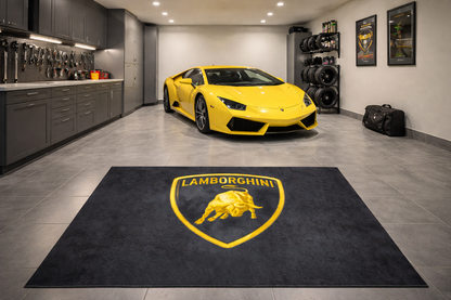 Lamborghini Garagen Teppich 150x220 cm Luxus Auto Teppich Garage Wohnzimmer Showroom Rug