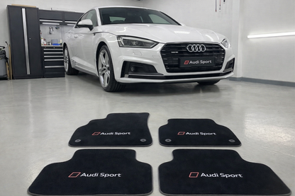 Fußmatten für Audi Serie RS3 RS4 RS5 RS6 RS7 Auto Fußmatten maßgefertigt für alle Audi Modelle, Teppich Innenraumschutz