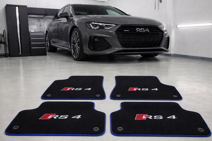 Fußmatten für Audi Serie RS3 RS4 RS5 RS6 RS7 Auto Fußmatten maßgefertigt für alle Audi Modelle, Teppich Innenraumschutz