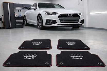 Fußmatten für Audi Serie RS3 RS4 RS5 RS6 RS7 Auto Fußmatten maßgefertigt für alle Audi Modelle, Teppich Innenraumschutz