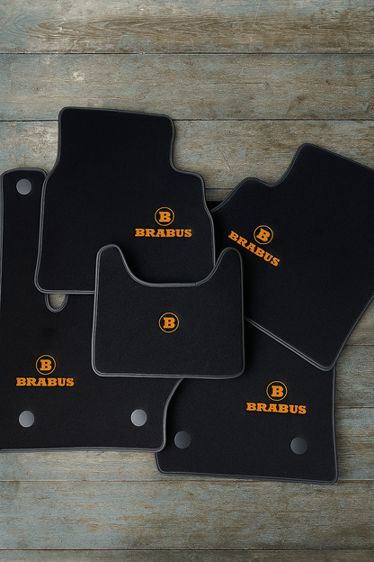 Brabus Fußmatten Set Maßgeschneidert Velour Premium Matte