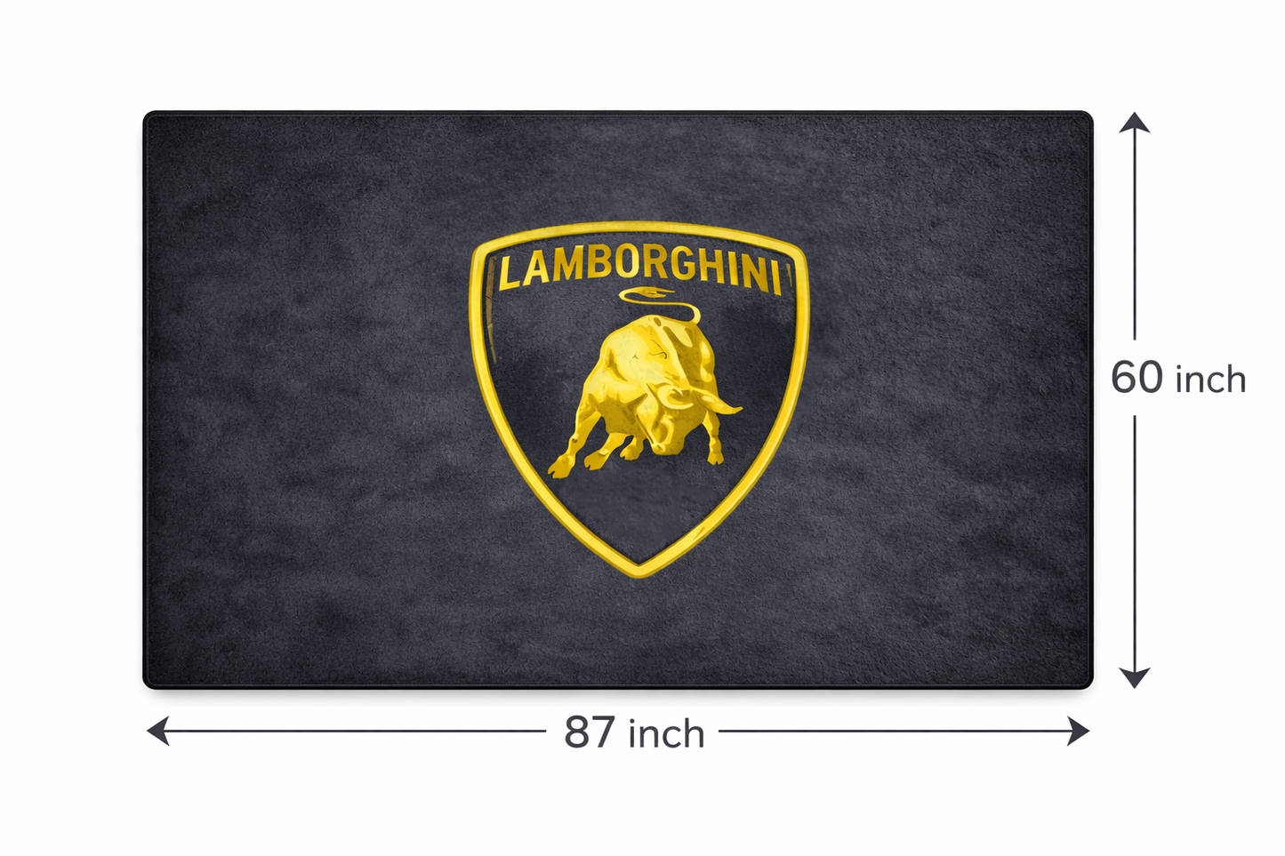 Lamborghini Garagen Teppich 150x220 cm Luxus Auto Teppich Garage Wohnzimmer Showroom Rug