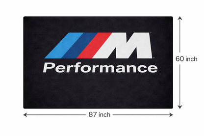 BMW Garagen Teppich 150x220 cm Luxus Auto Teppich Garage Wohnzimmer Showroom Rug
