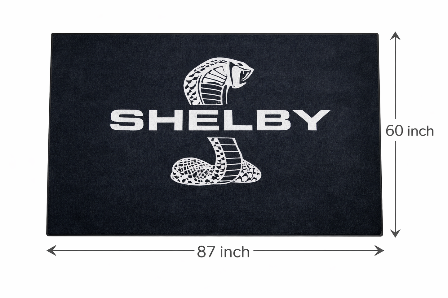 Shelby Garagen Teppich 150x220 cm Luxus Auto Teppich Garage Wohnzimmer Showroom Rug
