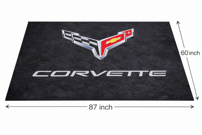 Corvette Garagen Teppich 150x220 cm Luxus Auto Teppich Garage Wohnzimmer Showroom Rug