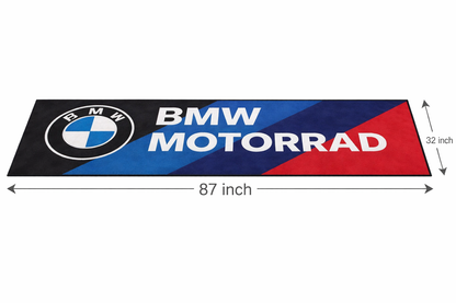 BMW Motorrad Teppich 75x220 cm Garage Teppich Motorrad Display Rug Werkstatt Dekor