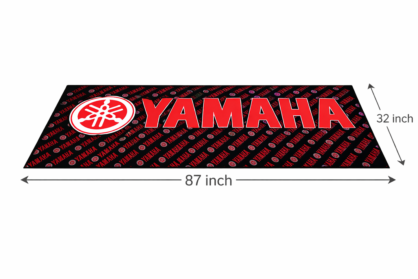 Yamaha Motorrad Teppich 75x220 cm Garage Teppich Motorrad Display Rug Werkstatt Dekor
