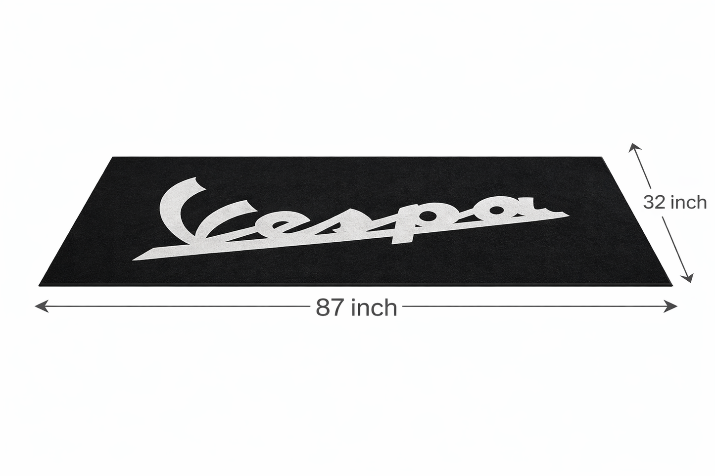 Vespa Motorrad Teppich 75x220 cm Garage Teppich Motorrad Display Rug Werkstatt Dekor