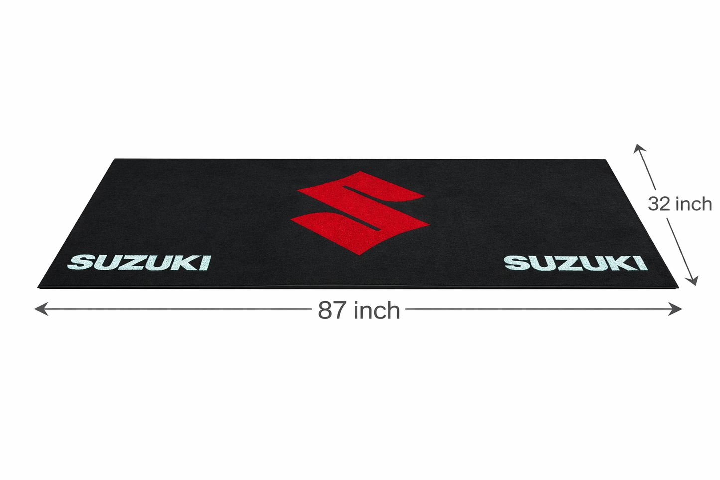 Suzuki Motorrad Teppich 75x220 cm Garage Teppich Motorrad Display Rug Werkstatt Dekor