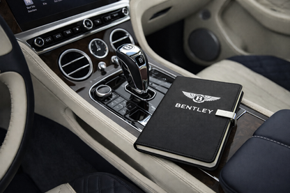 Exklusives Tagebuch Notizbuch mit Bentley Logo Personalisierbaren Initialen