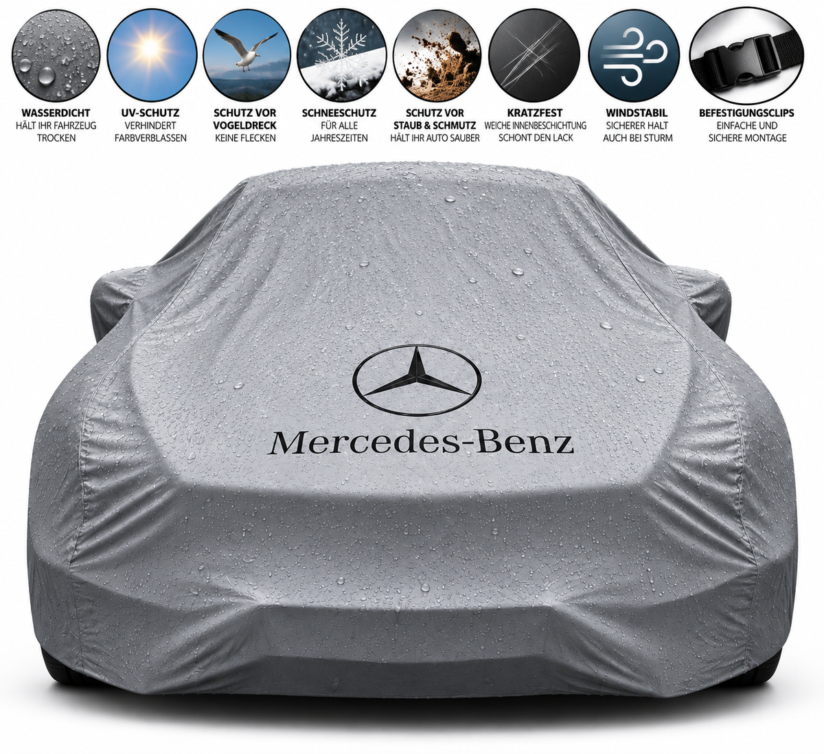 Mercedes Outdoor Autoabdeckung – Wasserdicht & Maßgeschneidert