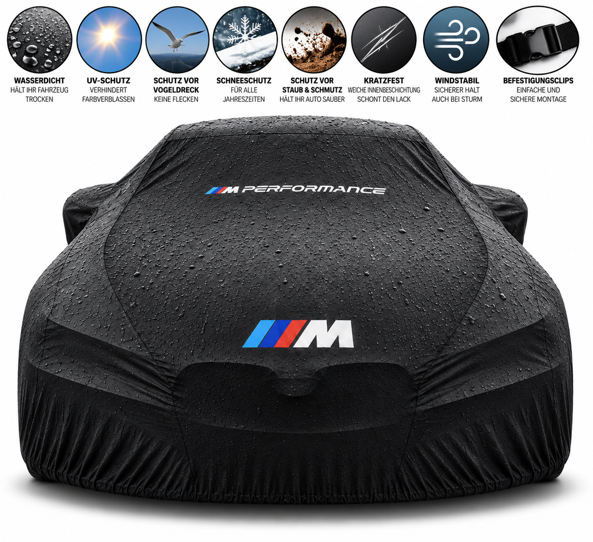 BMW M Performance Außenabdeckung – Wasserdicht & Passgenau für M2, M3, M4, M5, M6, M8
