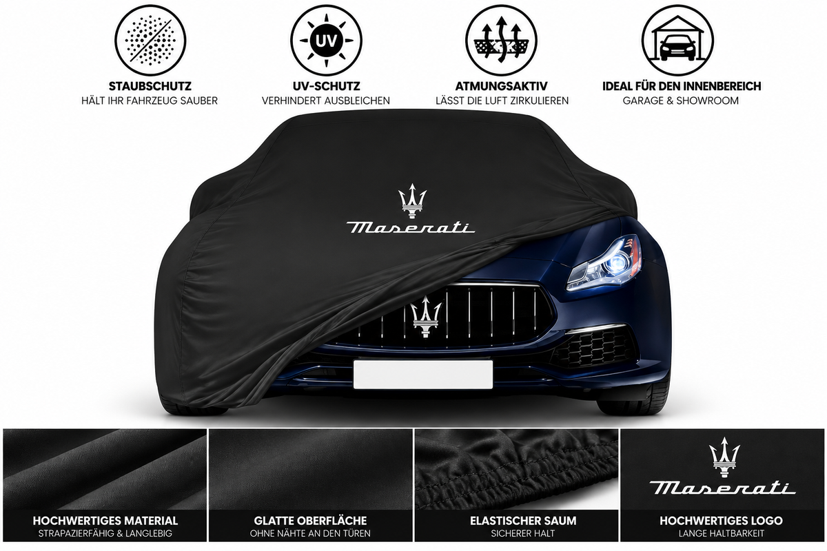 Maserati Autoabdeckung  Indoor & Maßgeschneidert für alle Modelle