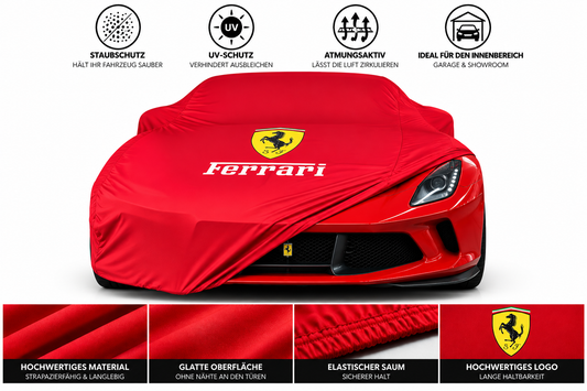 Ferrari Autoabdeckung  Indoor Maßgeschneidert für alle Modelle