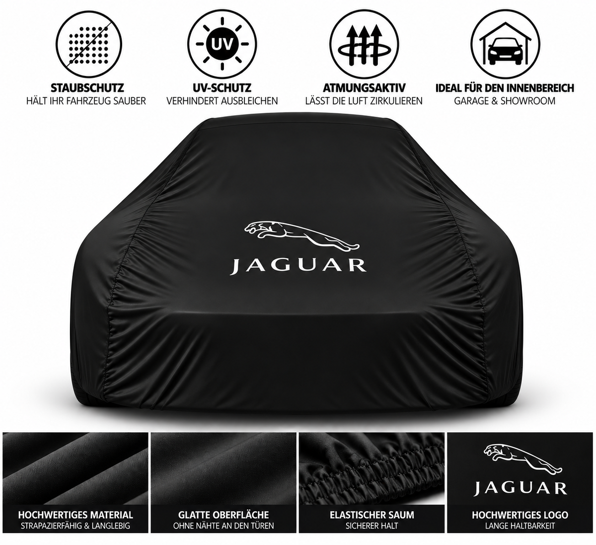 Jaguar Autoabdeckung Indoor & Maßgeschneidert für alle Modelle