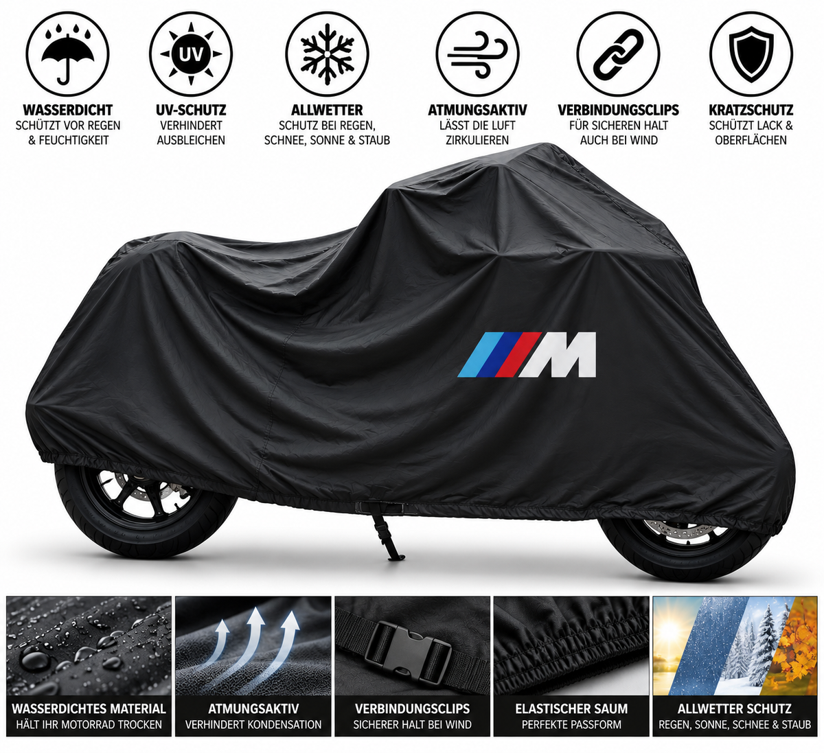 BMW Motorrad Outdoor Schutzabdeckung Regen-, Sonne- & Staubschutz