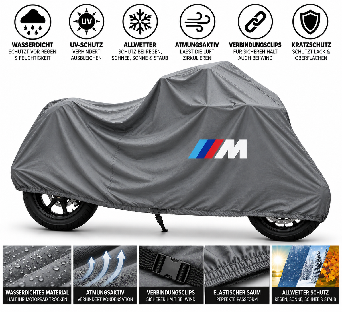 BMW Motorrad Outdoor Schutzabdeckung Regen-, Sonne- & Staubschutz