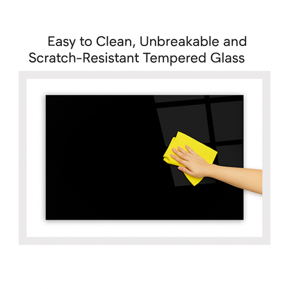 Lamborghini Bild aus gehärtetem Glas 50x50 cm mit SCHWARZEM RAHMEN