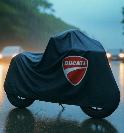 Ducati Motorrad Schutzabdeckung für den Außenbereich – Widerstandsfähig gegen Regen, Sonne & Staub