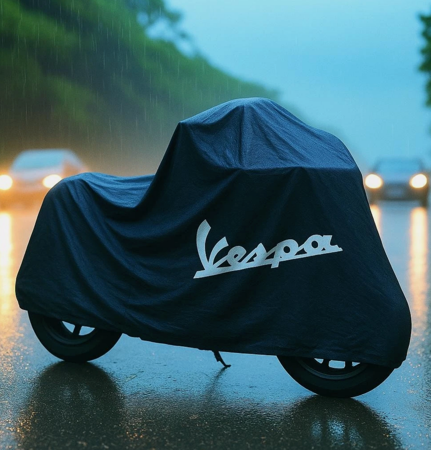 Vespa Motorrad Schutzabdeckung für den Außenbereich – Widerstandsfähig gegen Regen, Sonne & Staub