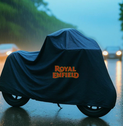Royal Enfield Motorrad Schutzabdeckung für den Außenbereich – Widerstandsfähig gegen Regen, Sonne & Staub