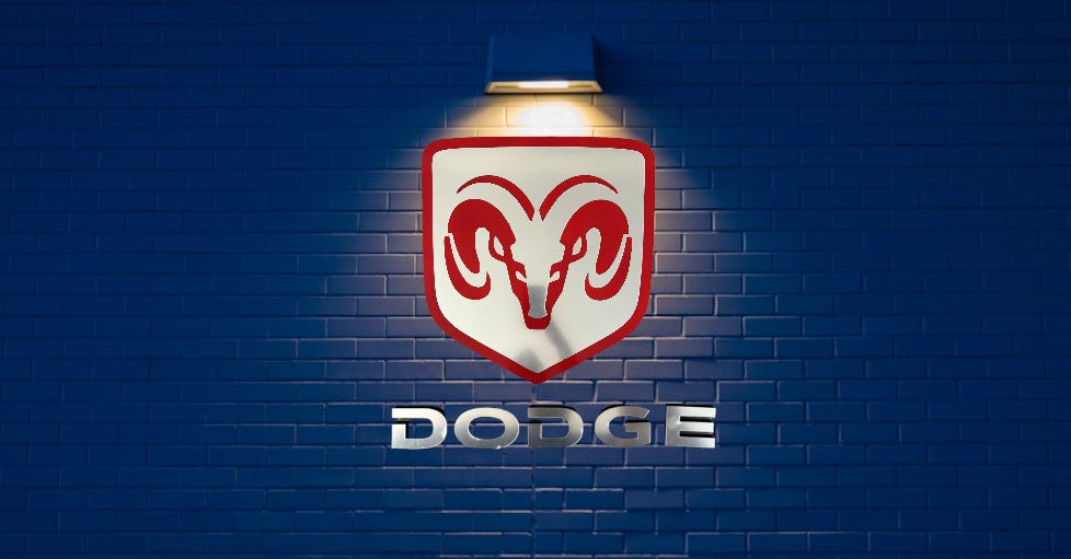 Dodge Logo Wandschild für die Garage Deko Wandkunst