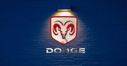 Dodge Logo Wandschild für die Garage Deko Wandkunst