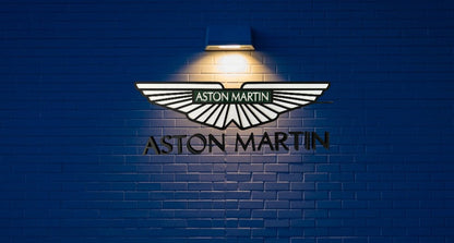 Aston Martin Wall Sign for Garage – Premium Wall Decor for Car Enthusiasts