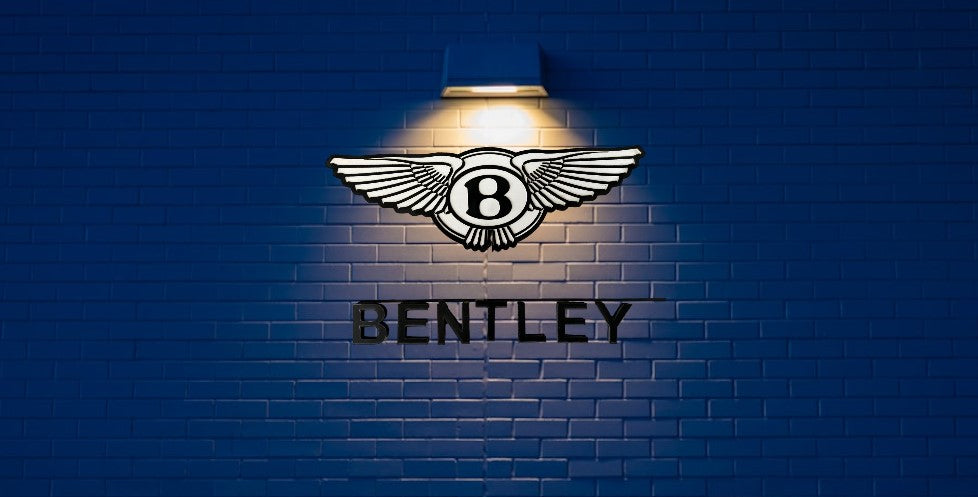 Bentley Logo Wandschild für die Garage Deko Wandkunst